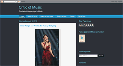 Desktop Screenshot of criticofmusic.com